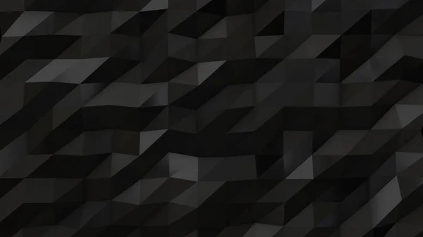 Siyah soyut düşük Poli üçgen arka plan — Stok fotoğraf
