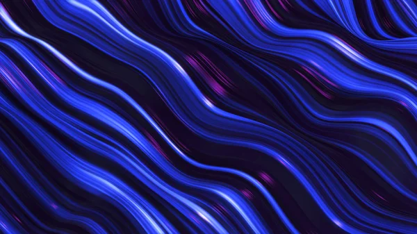 Línea de onda de neón azul violeta abstracta archivada — Foto de Stock