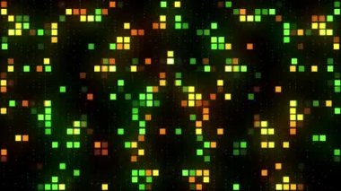 VJ soyut renkli kareler arka plan