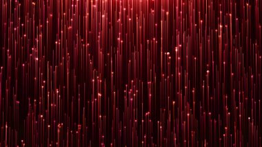 Göz alıcı kırmızı çizgi ve parçacıklar bir siyah arka plan üzerine Parlatıcı