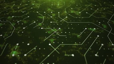 Soyut yeşil dünya devre