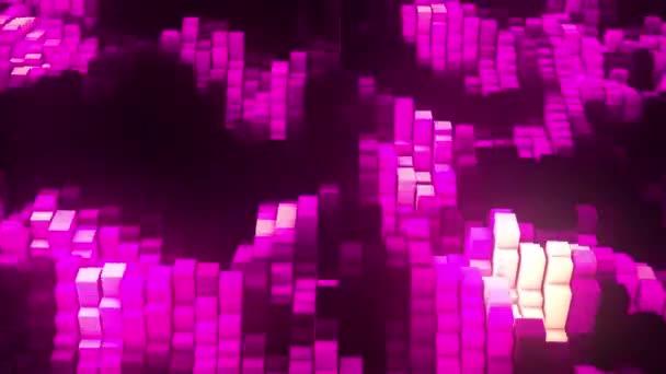 Vj pink glühen Equalizer — Stockvideo