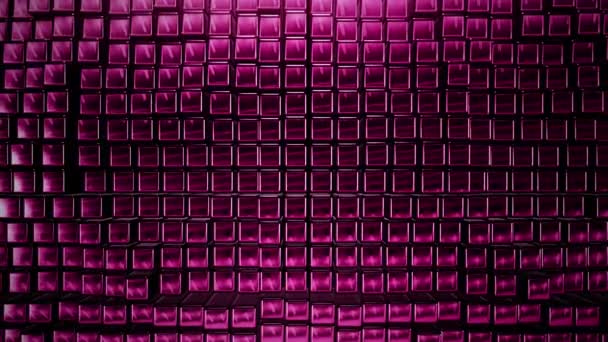 Fondo de los cuadrados rosados — Vídeo de stock