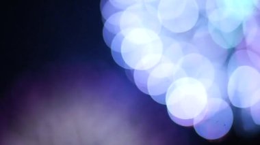 Havai fişek, bokeh arka plan ufuk video.