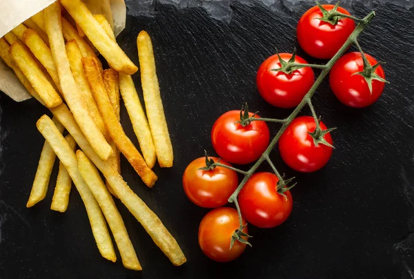 Patates kızartmasını yakın. — Stok fotoğraf