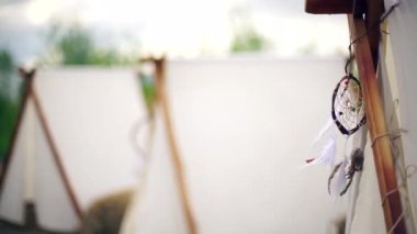 Kızılderili çadırı Amerikan tarzı.