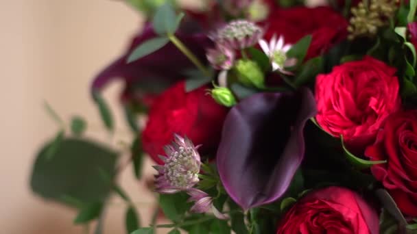 Bouquet di gigli — Video Stock