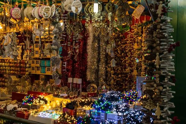 Barcelona España Noviembre 2019 Mercado Navidad Plaza Sagrada Familia Barcelona — Foto de Stock