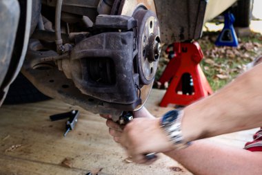 Hareket Bulanıklığı araba tekerleği hub üzerindeki mekanik çalışma