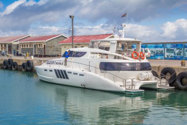 Robben Island, Güney Afrika - 19 Aralık 2016: fotoğraf lüks tekne