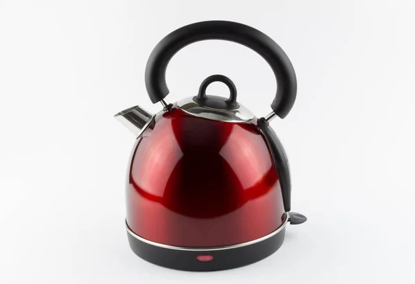 Gyönyörű design sima piros modern elektromos víz kazán konyha — Stock Fotó