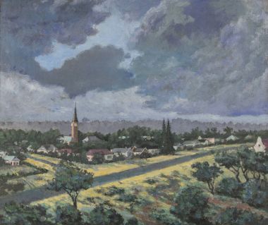Orijinal Yağlıboya Resim üzerine yağlıboya - kilise, Ng Kerk Walmer Port Elizabeth