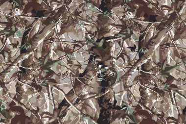 avcılık kamuflaj illüstrasyon