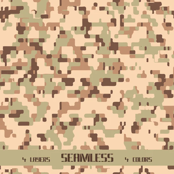 Seamless pixel camouflage — Stock Vector