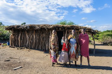 Datoga aile göl Eyasi, Tanzanya