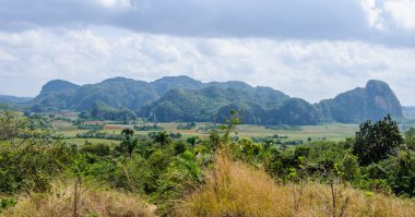 Vinales Valley, Küba'nın görünümü