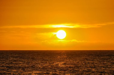 Sunset bulvarında Fiji adasında Mana