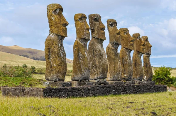 AHU Akivi witryny w Easter Island, Chile — Zdjęcie stockowe