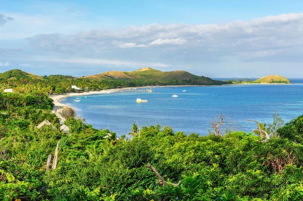 Panorama du point de vue sur l'île de Mana, Fji — Photo