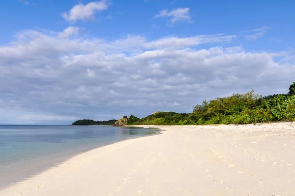 Spiaggia di Pristine sull'isola di Mana, Figi — Foto Stock