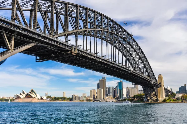 Harbour Bridge, Opera et CBD de Kirribilli à Sydney, Australie — Photo