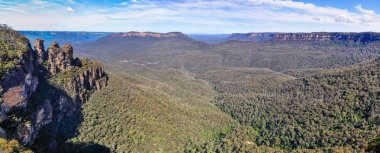 Panoramik Blue Mountains yakınındaki Sydney, Avustralya