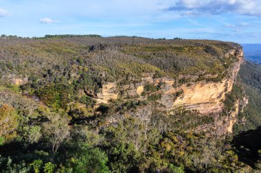 Sydney, Avustralya yakınındaki mavi dağlarının görünümü