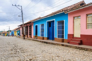 Trinidad, Küba'da mavi ve pembe evleri