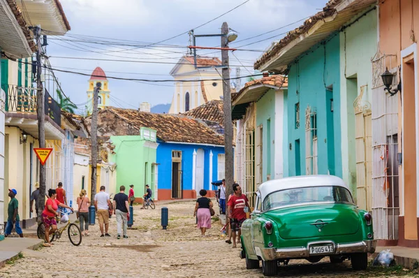 Paisagem de rua em Trinidad, Cuba — Fotografia de Stock