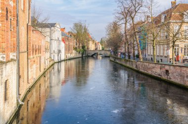 Donmuş kanal Bruges, Belçika
