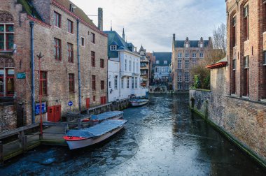 Donmuş kanal Bruges, Belçika