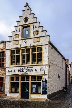 Tipik Flaman ev Ghent, Belçika