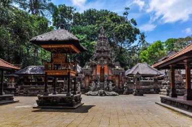 Ubud, Bali maymun ormanındaki Hindu tapınakları