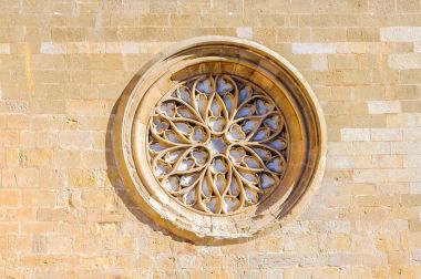 Kalenin penceresinde Valderrobres, İspanya