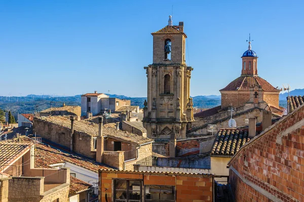 Wieże Kościoła w Calaceite, Spain — Zdjęcie stockowe