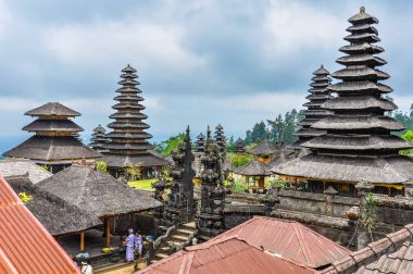 Çatılar Pura Besakih Tapınağı, Bali, Endonezya