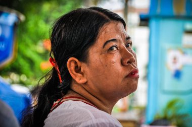 Yerel kadın portre Jakarta, Endonezya