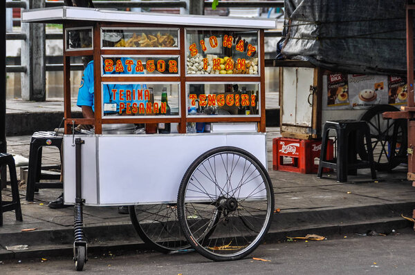 Traditional food stalls in Jakarta, Indonesia