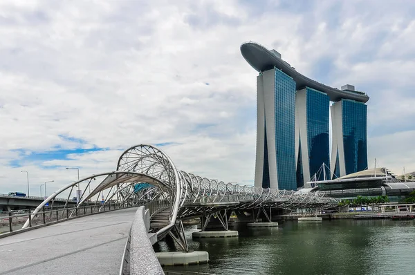 Готель Marina Bay стенди в Сінгапурі — стокове фото