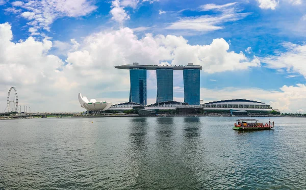 Панорама з готелю Marina Bay стенди в Сінгапурі — стокове фото