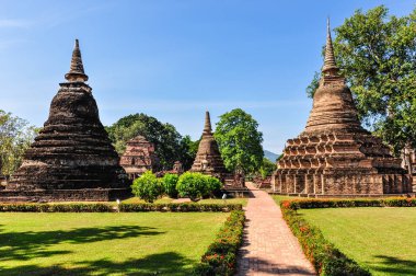 Stupas Sukhotai Park, Tayland