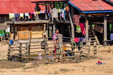 Muang Sing, Laos yakınındaki küçük bir topluluk Yerel Aile