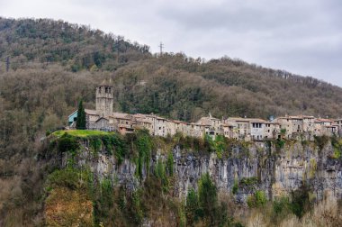 View of Castellfollit de la Roca, Spain clipart