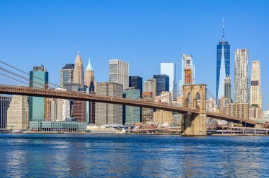 Dumbo, Nyc, ABD aşağı Manhattan manzarası