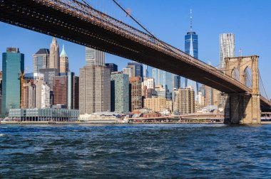 Dumbo, Nyc, ABD aşağı Manhattan manzarası