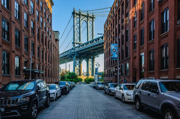 Manhattan Köprüsü Brooklyn, Nyc, ABD görünümünü
