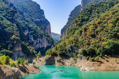 Sp girişinde, Congost de Mont-isyankar Katalonya, anlaştık