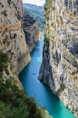 Havadan görünümü, Congost de Mont-isyankar Katalonya, İspanya