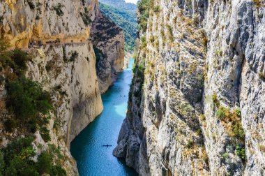 Havadan görünümü, Congost de Mont-isyankar Katalonya, İspanya