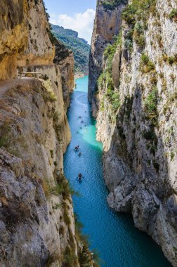 Havadan görünümü, Congost de Mont-isyankar Katalonya, İspanya